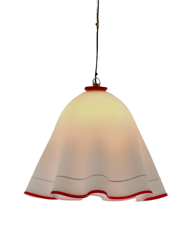 SERPENTINE PENDANT w. RED TRIM
