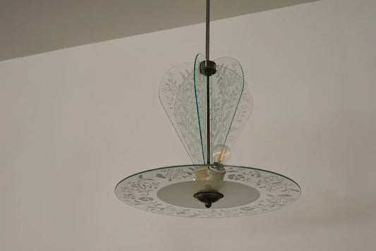 GLASS MODERNIST PENDANT