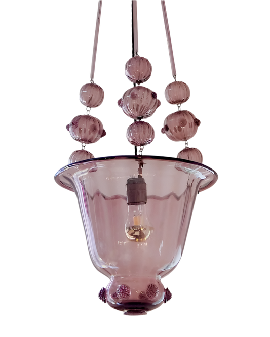 VENINI PINK DOGE PENDANT w. GRAPE MOTIF