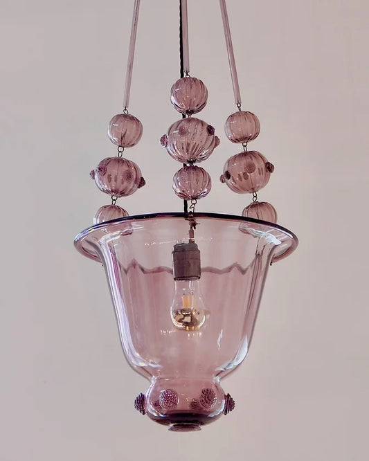 VENINI PINK DOGE PENDANT w. GRAPE MOTIF