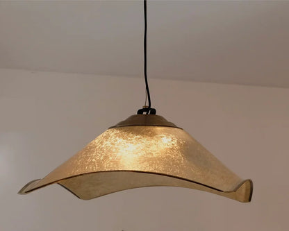 FIBERGLASS & BRASS SCULPTURAL PENDANTS