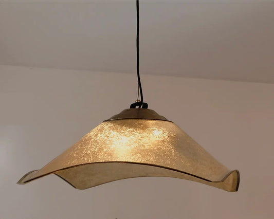 FIBERGLASS & BRASS SCULPTURAL PENDANTS