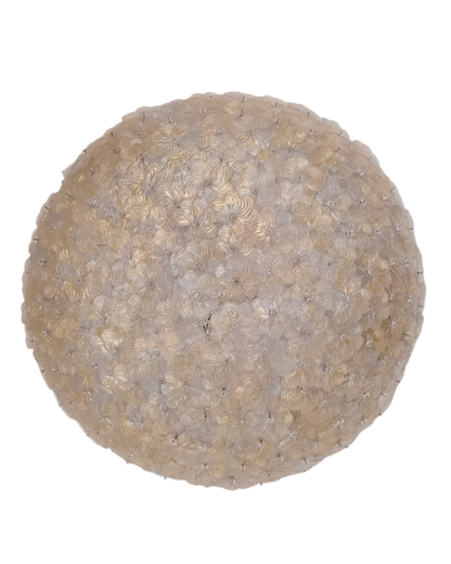 LARGE SEGUSO FLORAL OYSTER LIGHT
