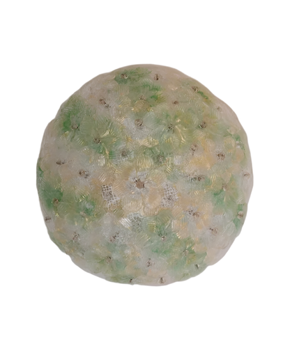 SMALL GREEN SEGUSO FLORAL OYSTER LIGHT