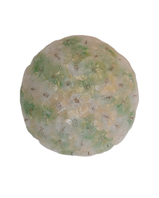 SMALL GREEN SEGUSO FLORAL OYSTER LIGHT