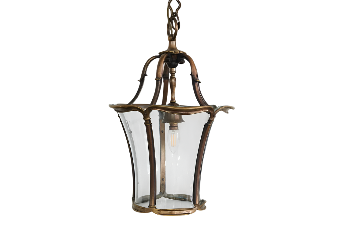 COPPER & GLASS LANTERN PENDANT
