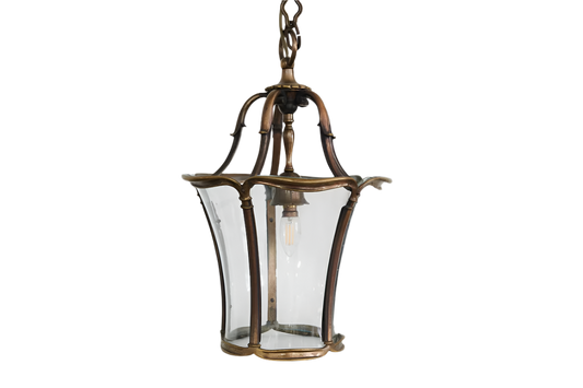 COPPER & GLASS LANTERN PENDANT
