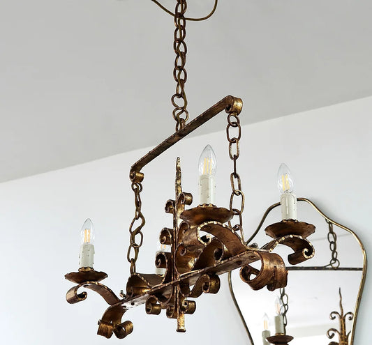 REGENCY STYLE GILT PENDANT