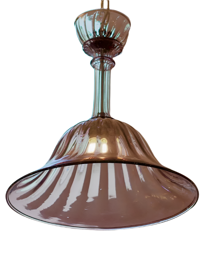 PURPLE MURANO TAPERED PENDANT