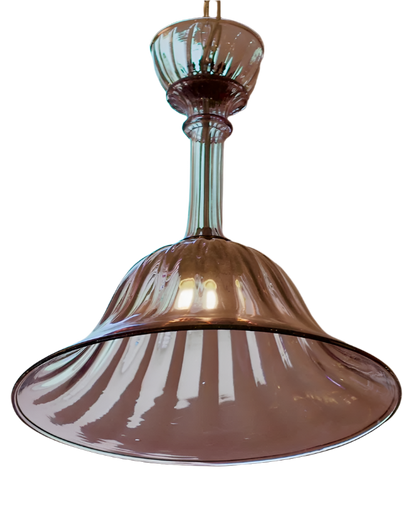 PURPLE MURANO TAPERED PENDANT