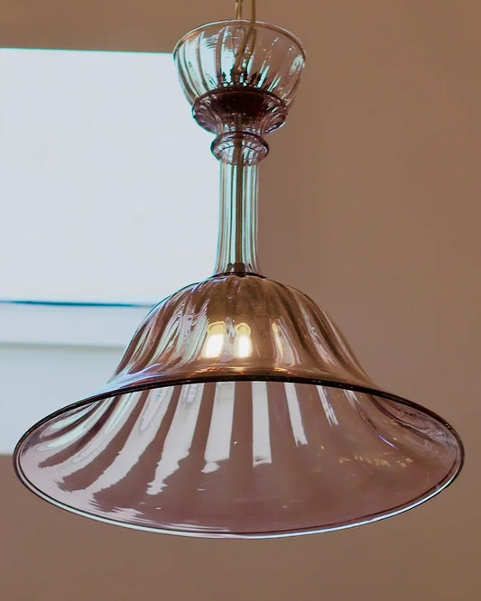 PURPLE MURANO TAPERED PENDANT