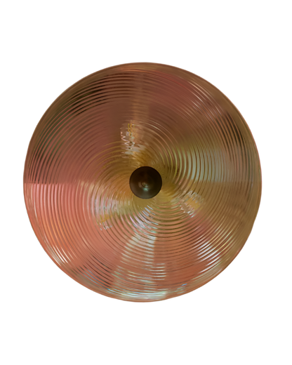 GOLD SWIRL MURANO GLASS FLUSH MOUNT