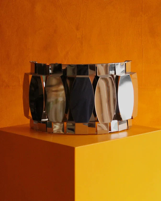 CHROME TILE WALL LIGHTS