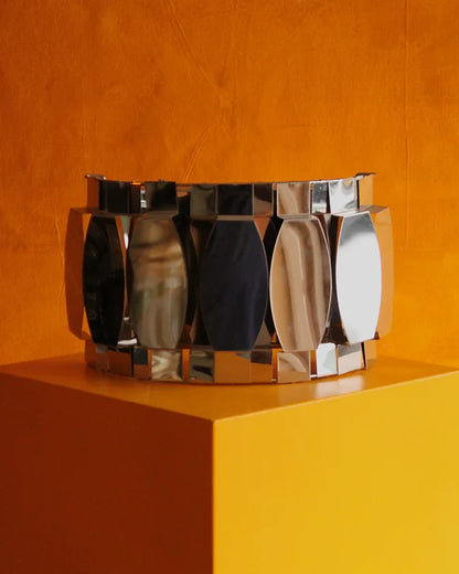 CHROME TILE WALL LIGHTS