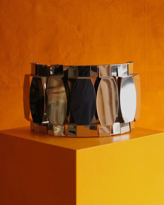 CHROME TILE WALL LIGHTS