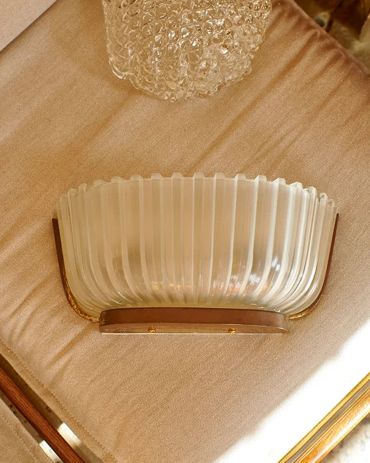 ART DECO BRASS WALL LIGHTS