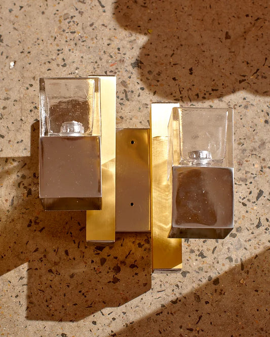 MURANO GLASS ICE CUBE SCONCES