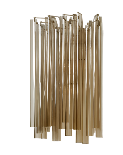 MURANO WALL SCONCE IN SOFT GREY TUBES
