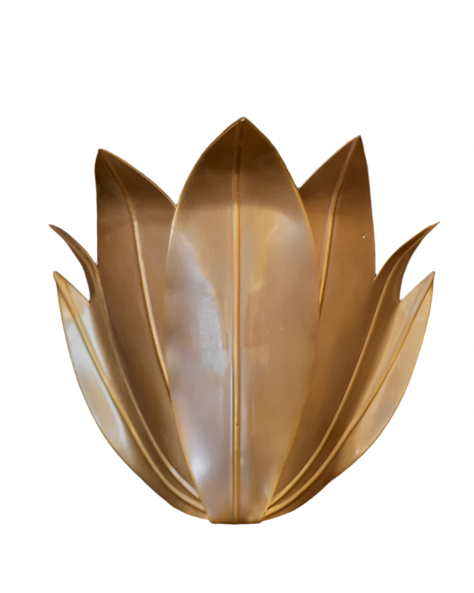 SCULPTURAL LEAF SCONCE