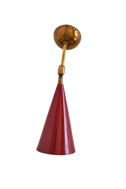 RED LACQUERED READING LIGHT