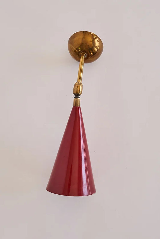 RED LACQUERED READING LIGHT