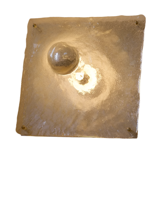 ABSTRACT MURANO GLASS FLUSH MOUNT