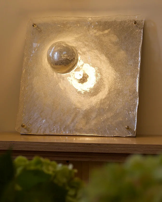 ABSTRACT MURANO GLASS FLUSH MOUNT