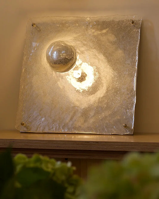 ABSTRACT MURANO GLASS FLUSH MOUNT