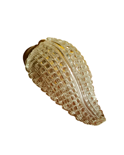 SINGLE TWIN STRIPE LEAF SCONCE