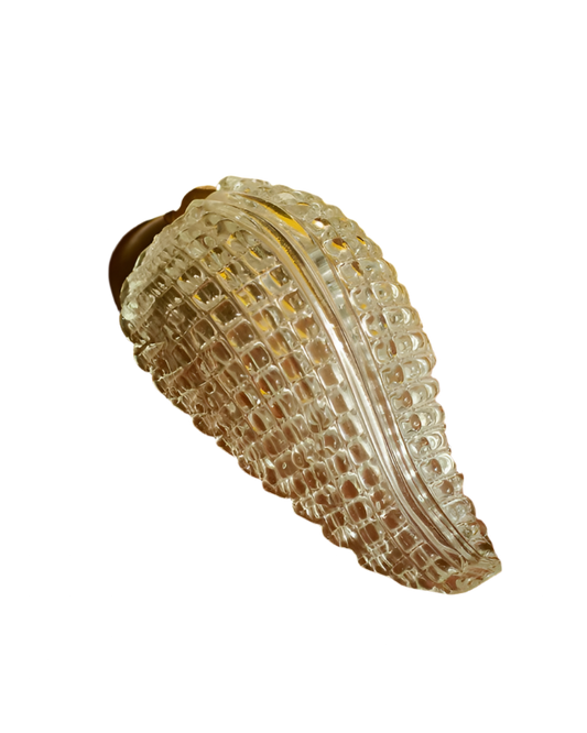 SINGLE TWIN STRIPE LEAF SCONCE