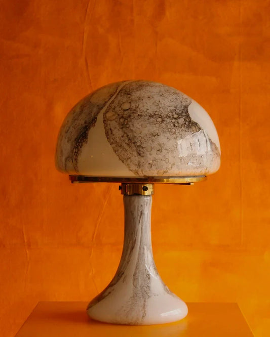 MARBLED GLASS TABLE LAMP