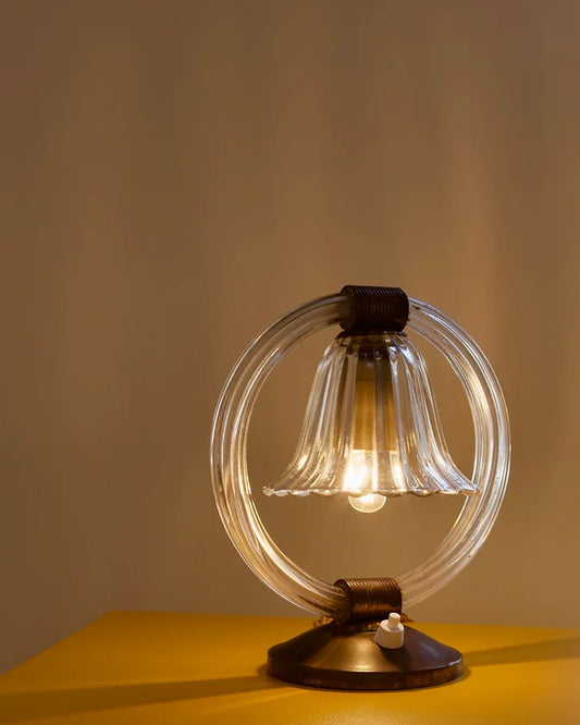 BAROVIER & TOSO BRASS TABLE LAMP
