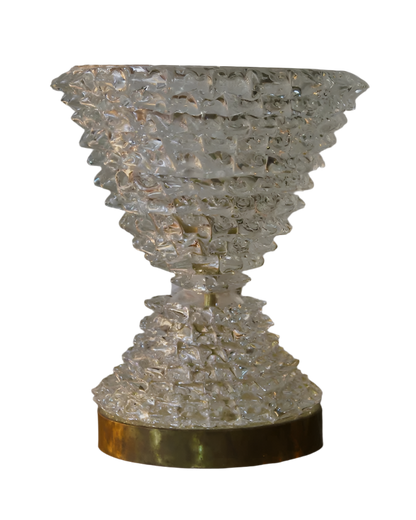 ROSTRATO MURANO TABLE LAMPS w. BRASS BASE