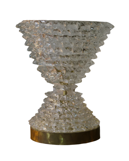 ROSTRATO MURANO TABLE LAMPS w. BRASS BASE