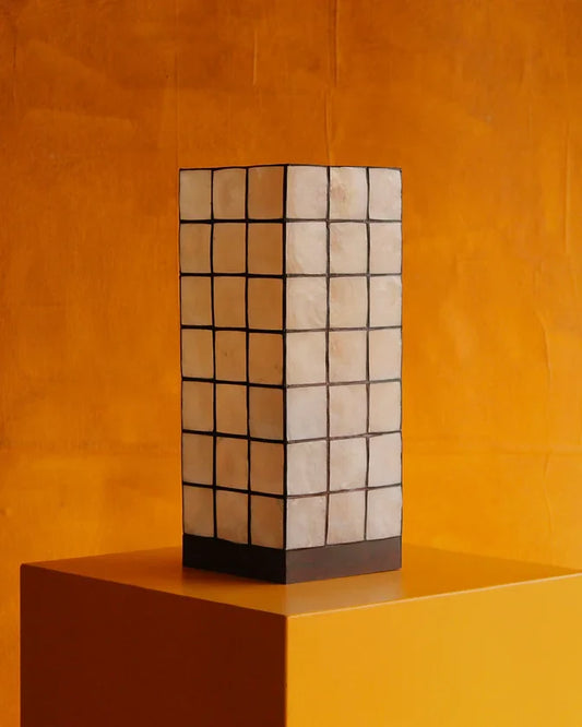 CAPIZ MOTHER OF PEARL TABLE LAMP