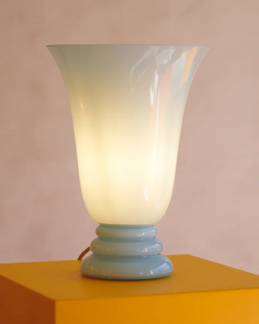 PASTEL BLUE MURANO TABLE LAMP