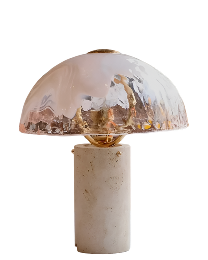 LA MURRINA TABLE LAMP w. TRAVERTINE BASE