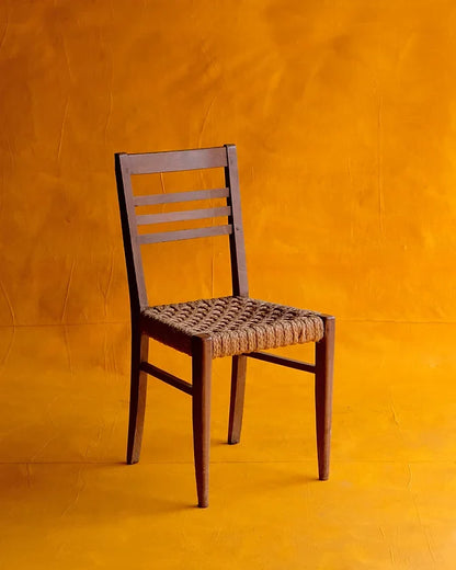 SET OF SIX WOVEN SEAGRASS DINING CHAIRS