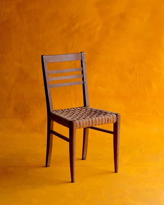 SET OF SIX WOVEN SEAGRASS DINING CHAIRS