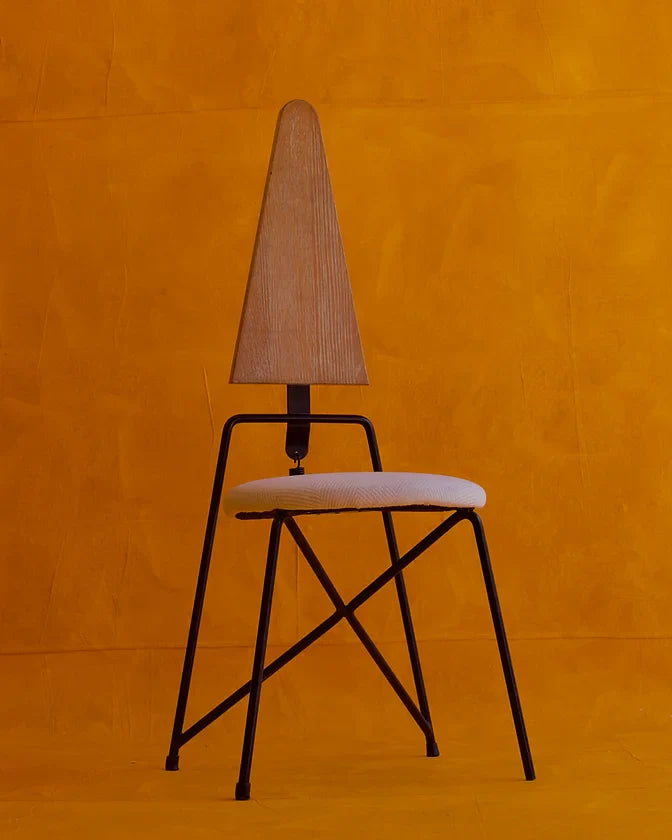 SET OF FOUR MODERNIST PYRAMID CHAIRS