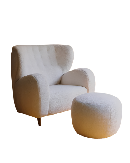 PAIR OF SHEEPSKIN ARM CHAIRS