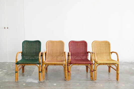 MULTICOLOUR-WAY WOVEN RATTAN SETTING