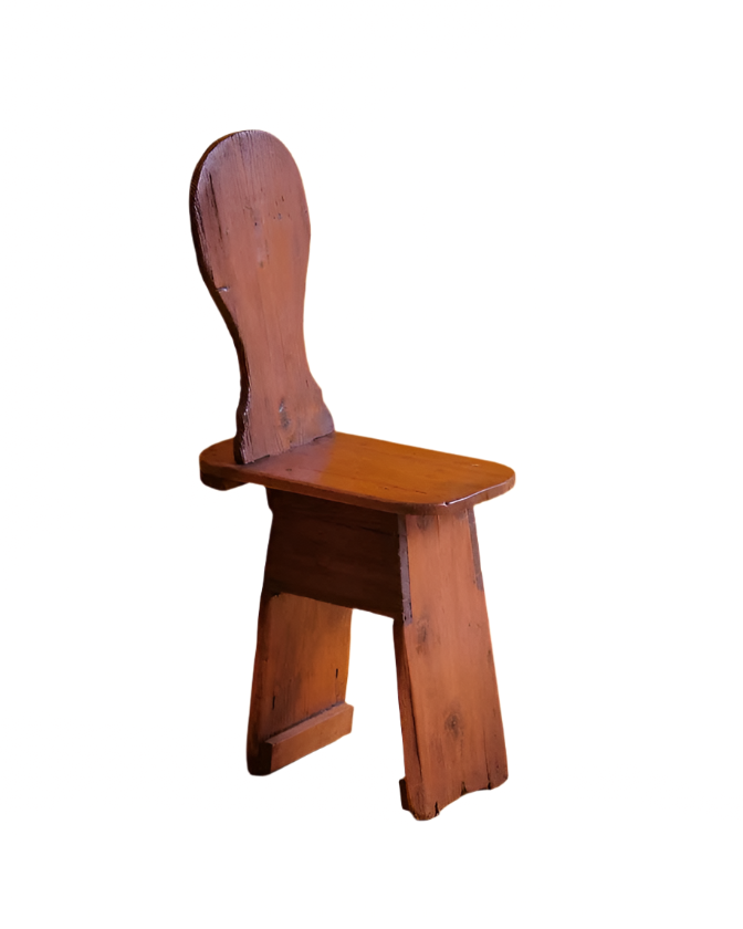 SET OF FOUR PRIMITIVE CHAIRS