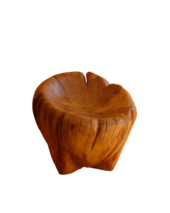 HAND CARVED STUMP CHAIR