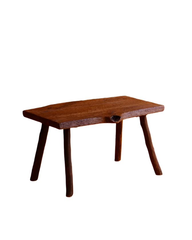 HAND CARVED DIMPLED COFFEE TABLE
