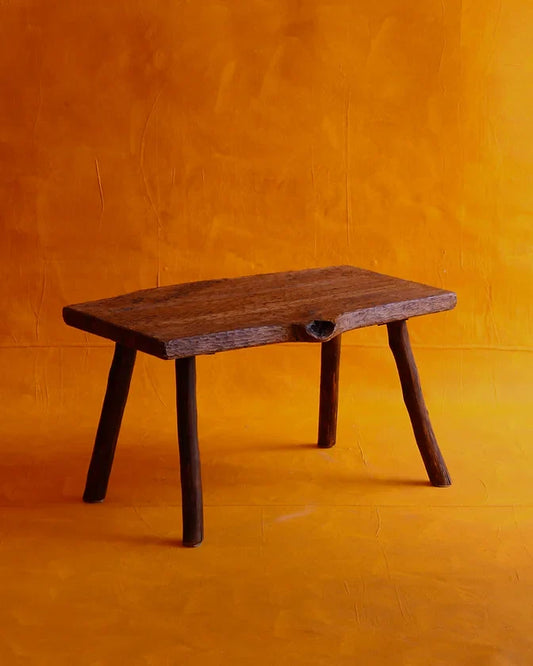 HAND CARVED DIMPLED COFFEE TABLE