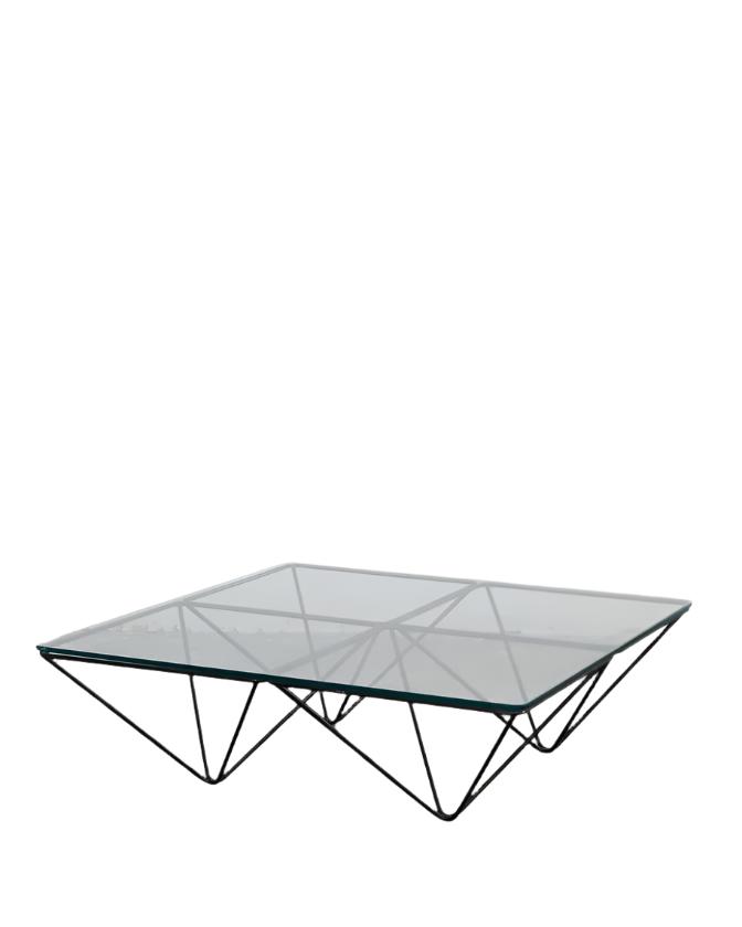 ALANDA LOW GLASS COFFEE TABLE