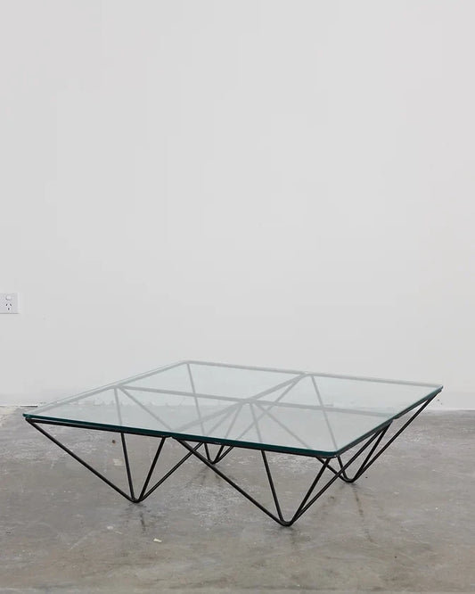 ALANDA LOW GLASS COFFEE TABLE