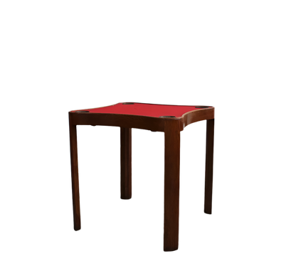 RED SLATE GAMES TABLE w. ASH TRAYS