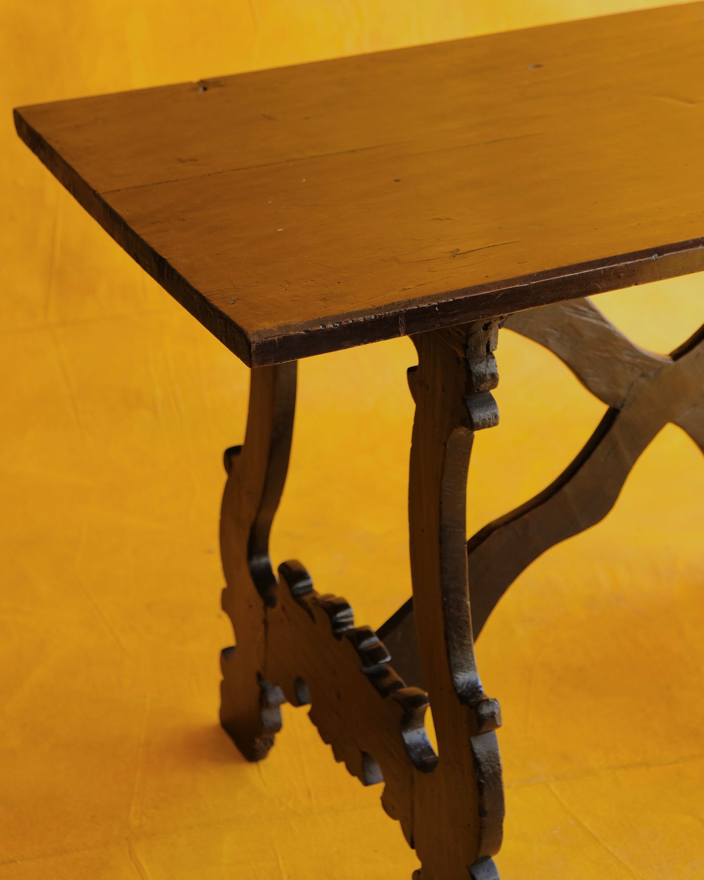 PETITE WALNUT SPANISH CONSOLE